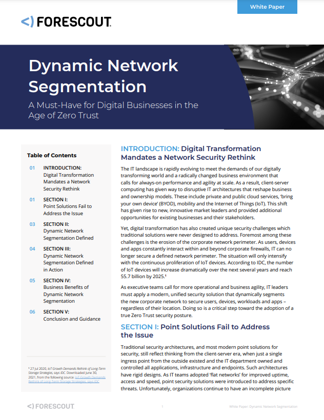 Digital Transformation Mandates a Network Security Rethink