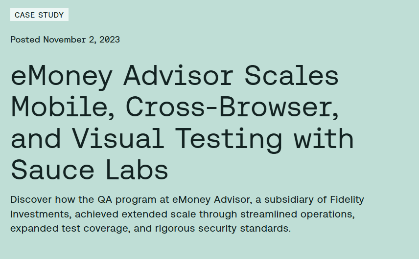eMoney Advisor Case Study