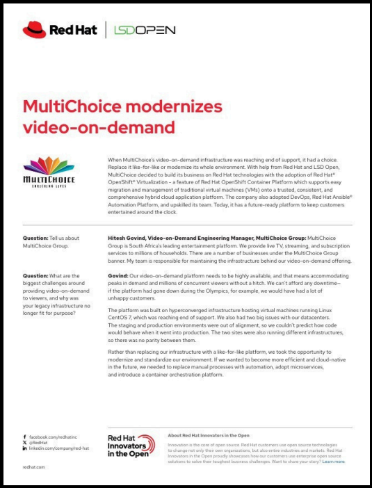 MultiChoice modernizes video-on-demand
