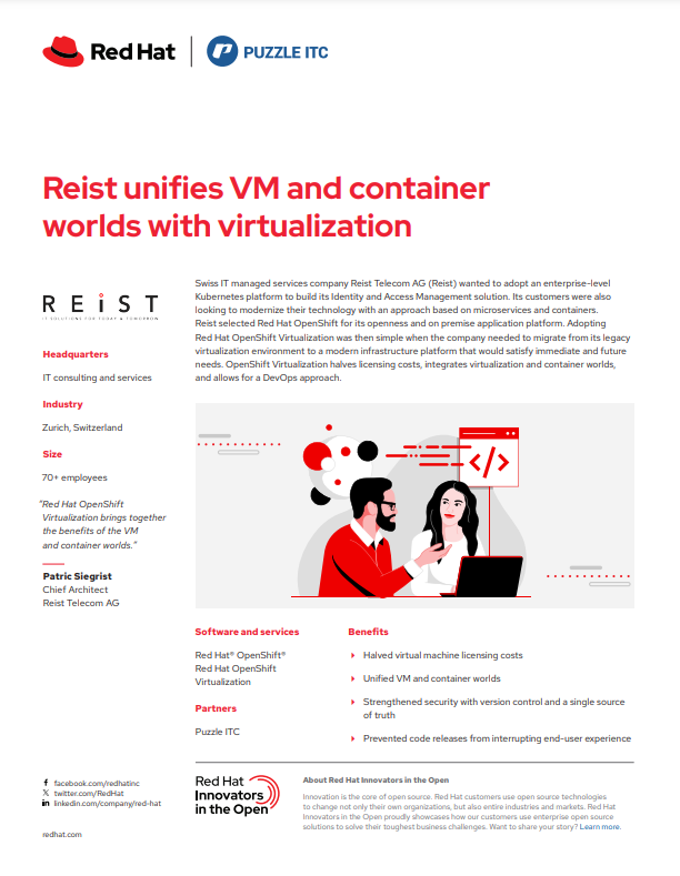 Reist unifies VM and container worlds with virtualization