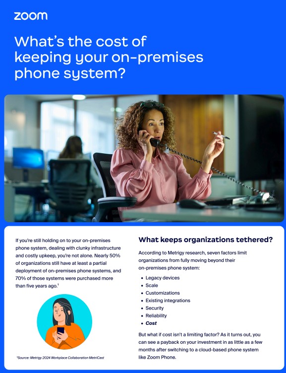 What’s the cost of keeping your on-premises phone system?