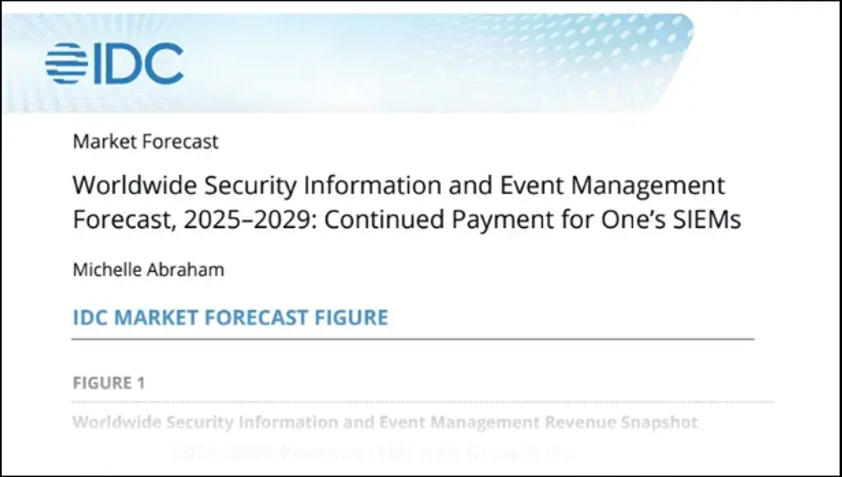 Worldwide Security Information and Event Management Forecast, 2025–2029: Continued Payment for One’s SIEMs